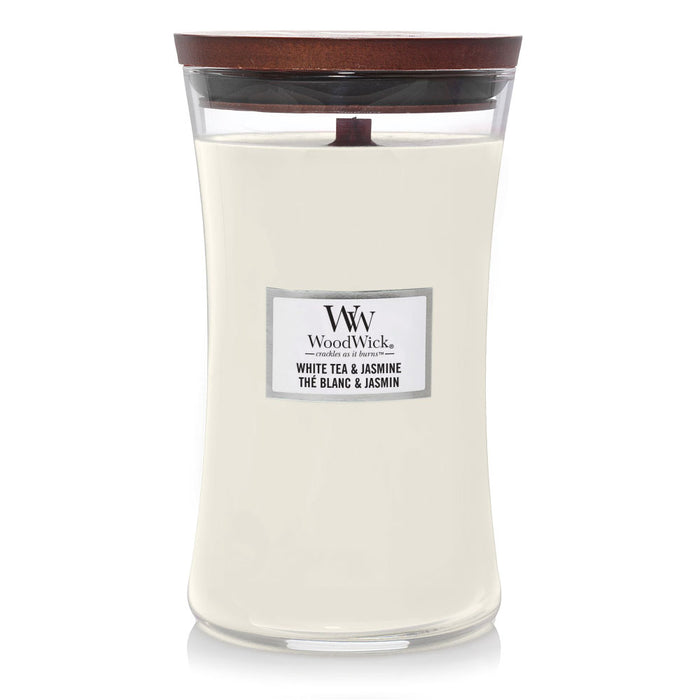 Large White tea & Jasmine Candle WoodWick